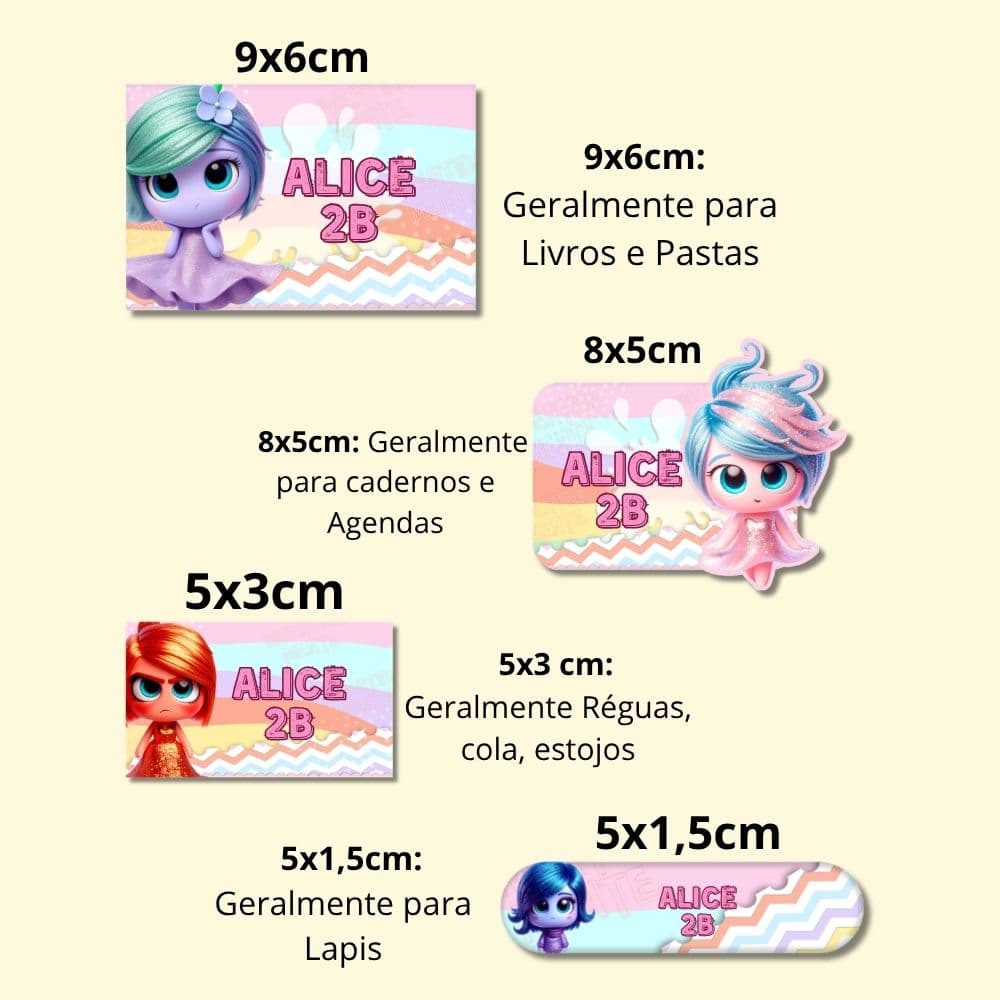 Etiquetas escolares