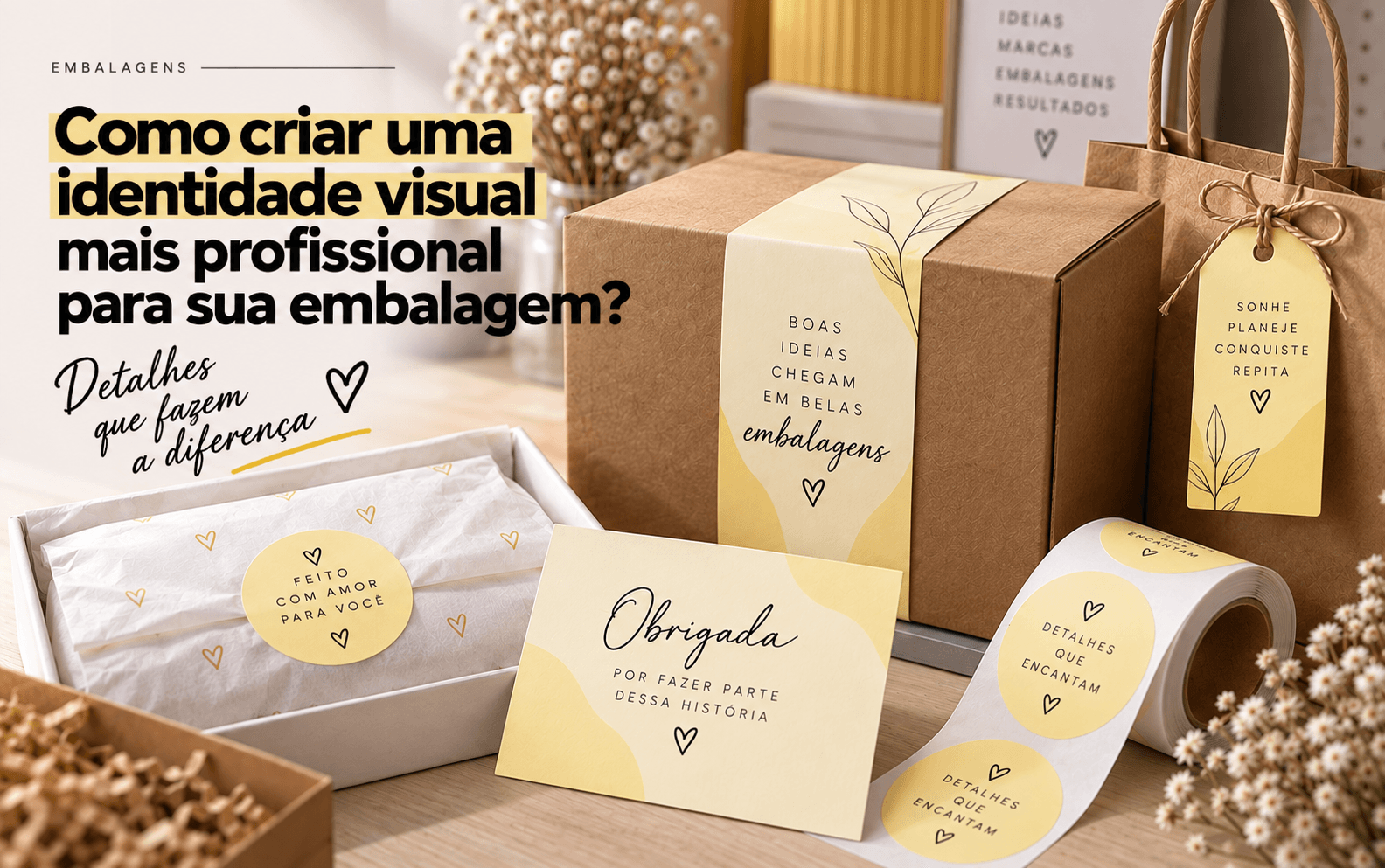 Como criar uma identidade visual mais profissional para sua embalagem?