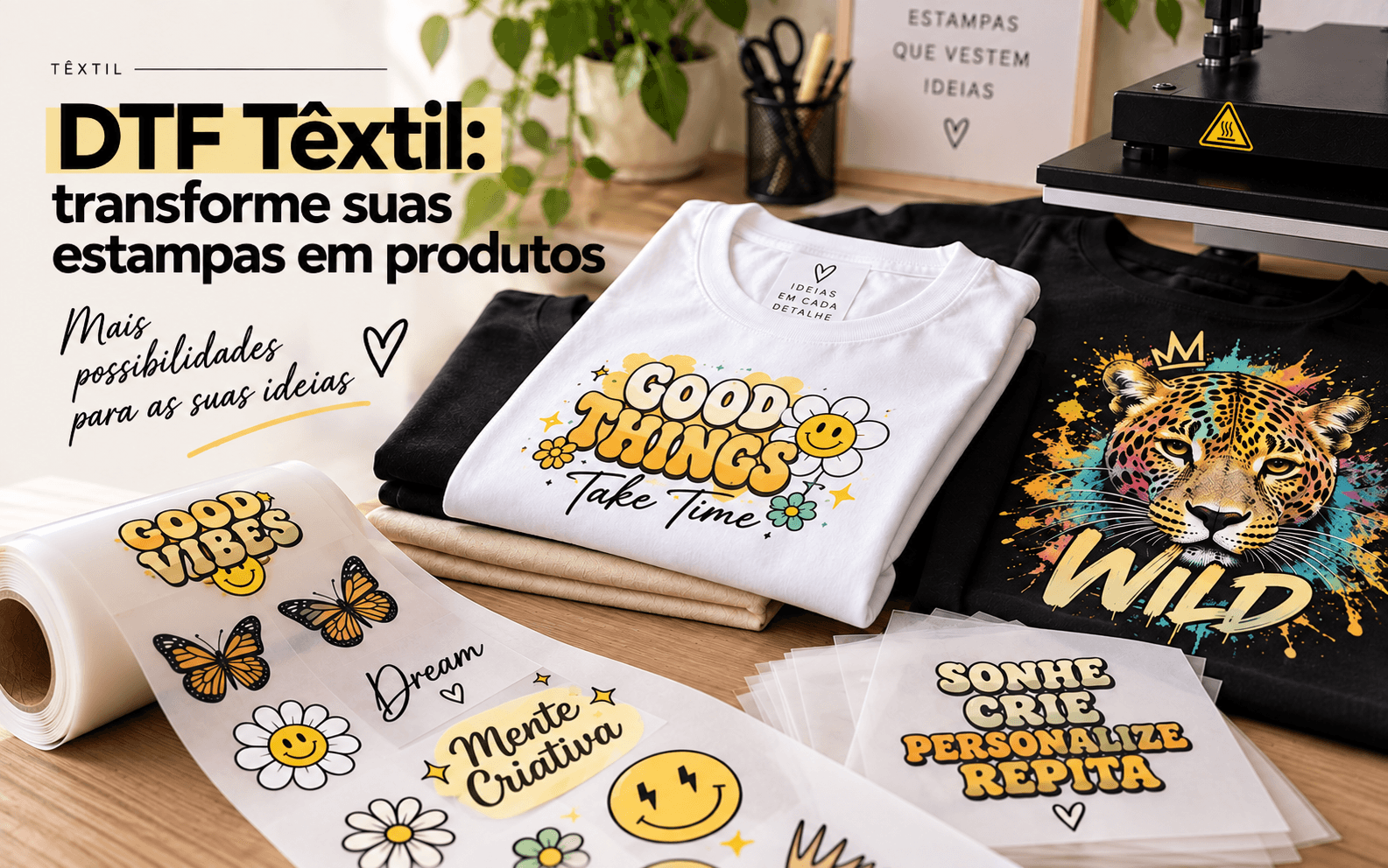 DTF Têxtil: transforme suas estampas em produtos