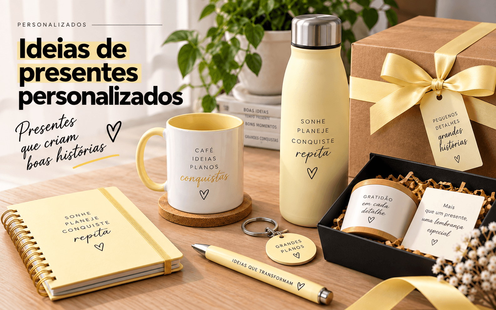 Ideias de presentes personalizados